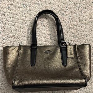 Coach Crosby Mini Carryall in Metallic Leather